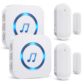 SanJie door chime receiver setup illustrating quick entry alerts for customers.