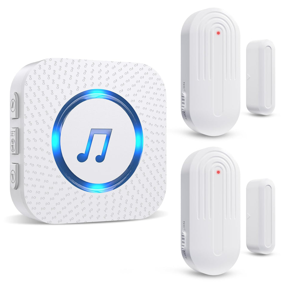 Sanjie door chime sensor pairing enables quick wireless setup.