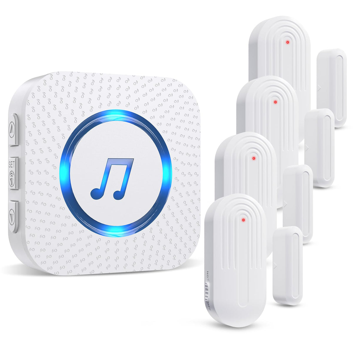 Sanjie door chime upgraded sensor shows long-lasting battery life and reliable alerts.