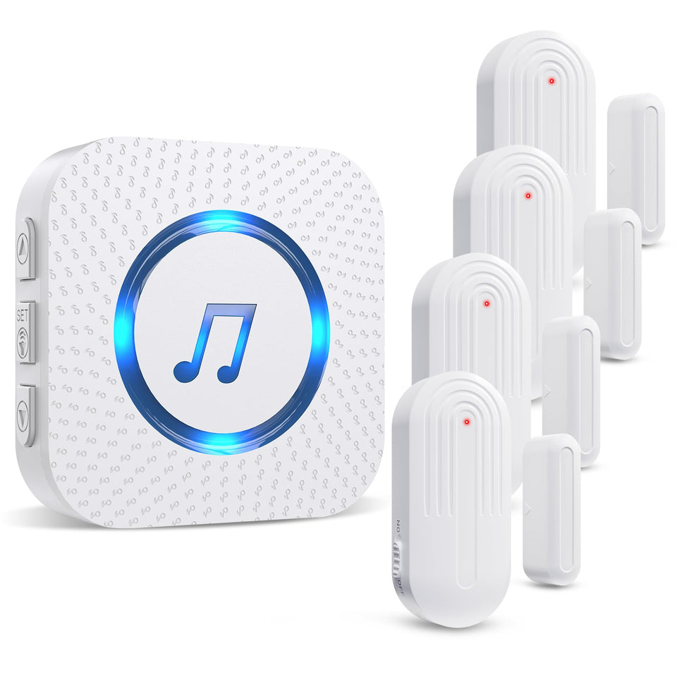 Sanjie door chime upgraded sensor shows long-lasting battery life and reliable alerts.