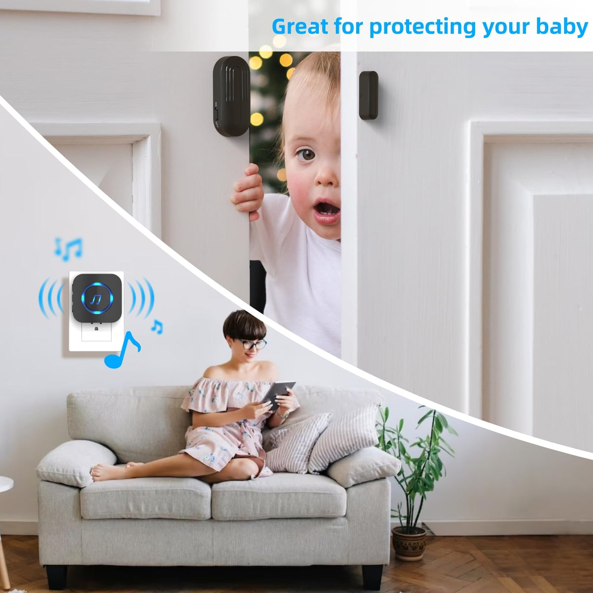 SanJie door chime with five volume levels for any environment