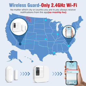 Sanjie alert on phone demonstrates instant notifications when a door opens.