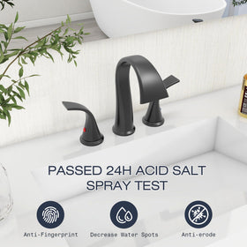 Sankecao bathroom faucet with pop-up drain included for easy maintenance