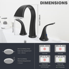 Sankecao dual-handle design offers precise control over temperature and flow