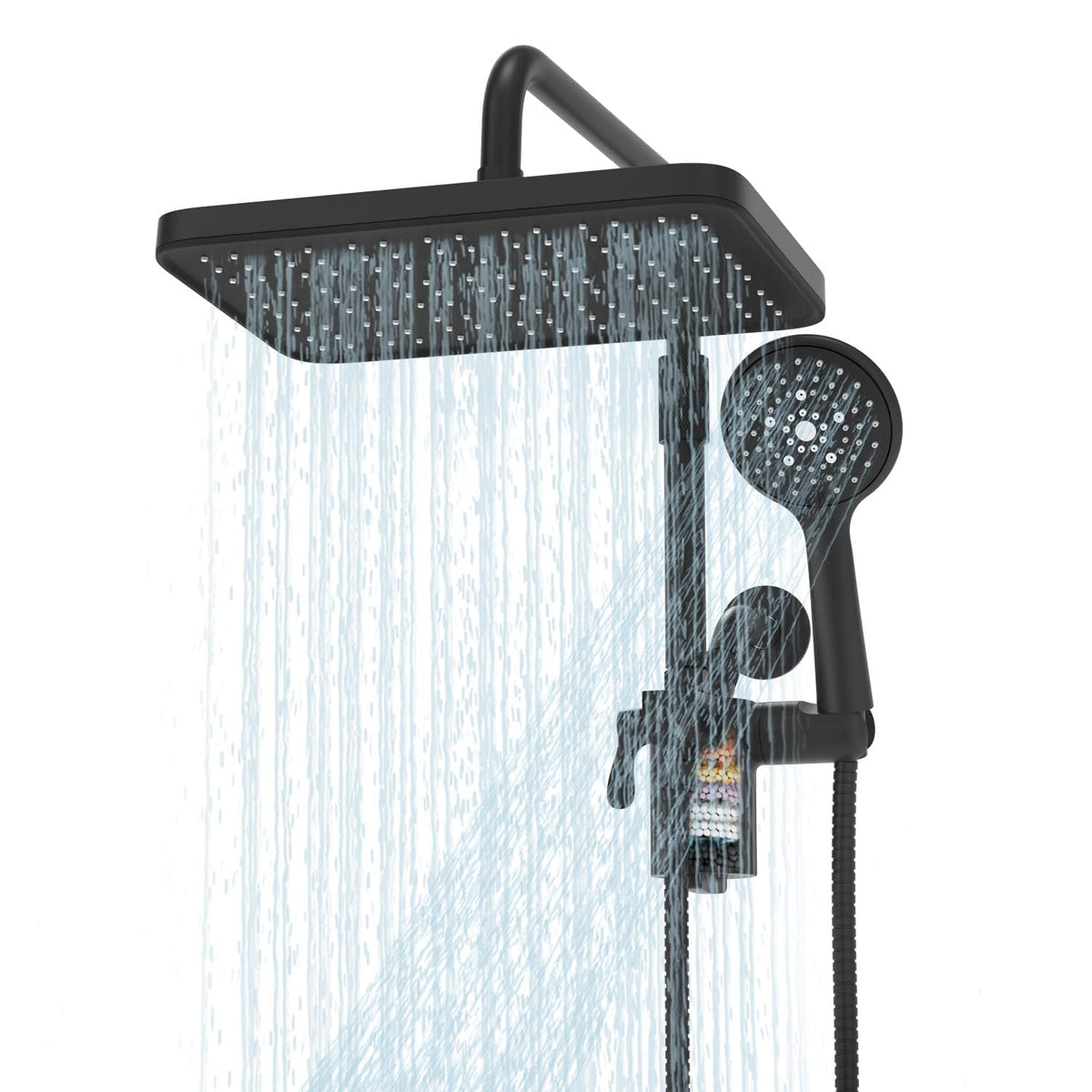 Sankecao filtered shower head rain mode for a spa-like rinse and softer skin