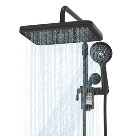 Sankecao filtered shower head rain mode for a spa-like rinse and softer skin