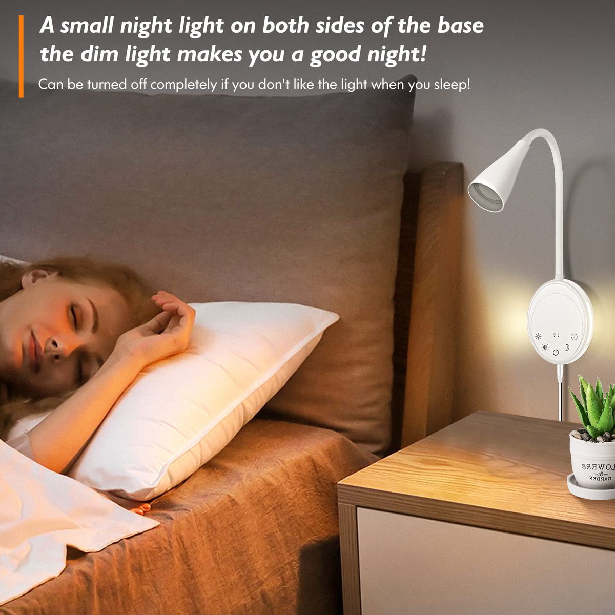 SANKEDOU night-light mode provides gentle glow without glare