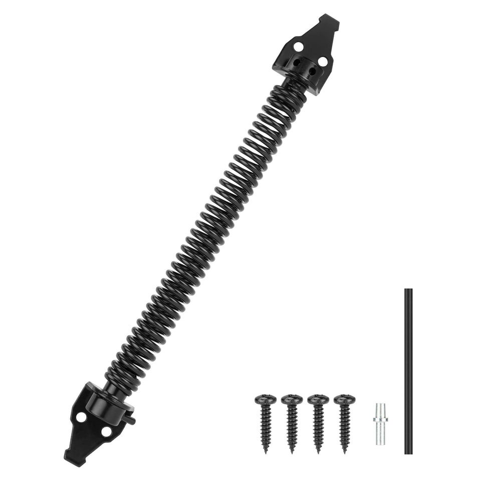 SANKINS 14-inch gate spring provides durable automatic closure for outdoor gates.
