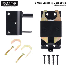 SANKINS latch side profile highlighting heavy-duty construction for reliable gate support