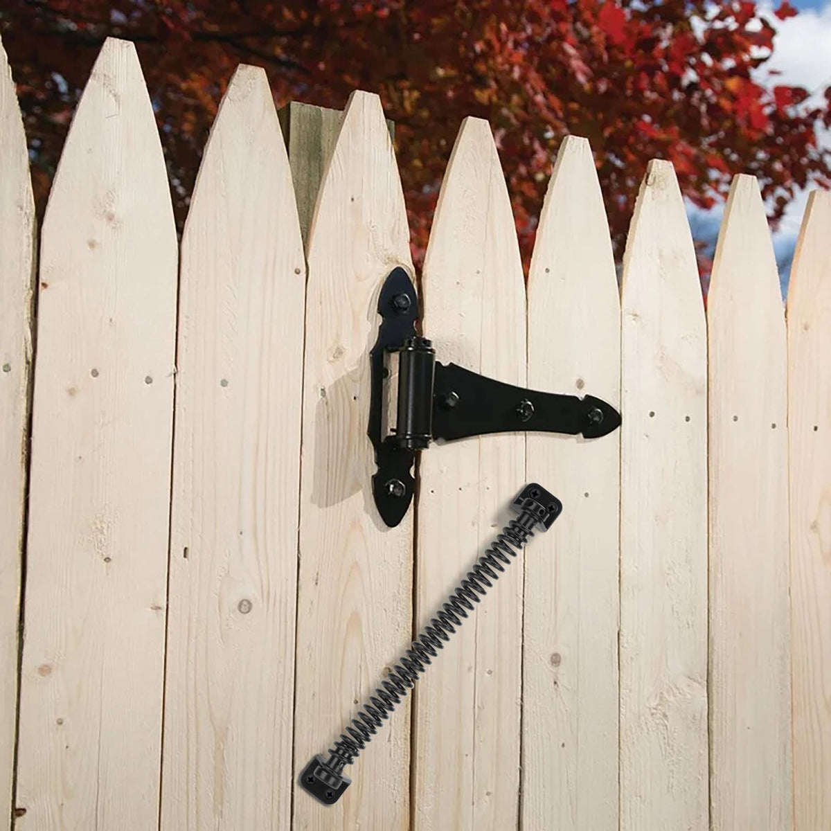 SANKINS black powder-coated steel spring resists rust and wear.