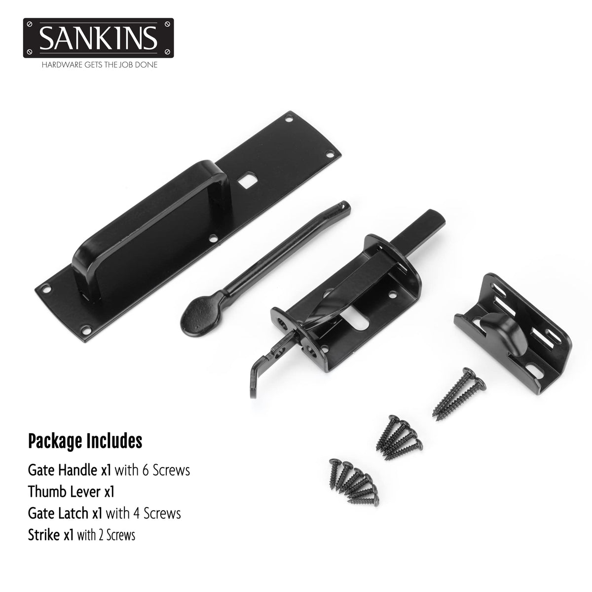 SANKINS decorative pull-handle adds ornamental charm to gates