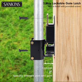 Easy installation of SANKINS latch demonstrated with simple steps for one person