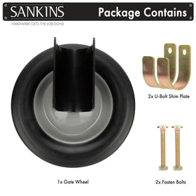 SANKINS quick-install hardware simplifies mounting on bottom rail