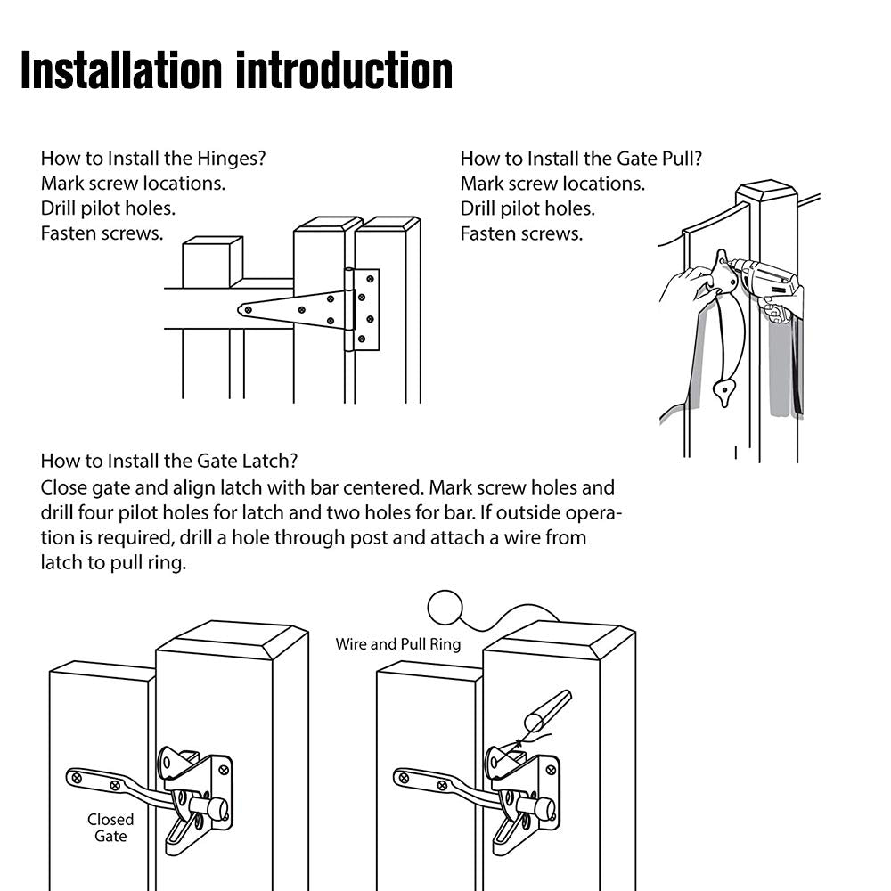 SANKINS pull string included simplifies self-latching operation.