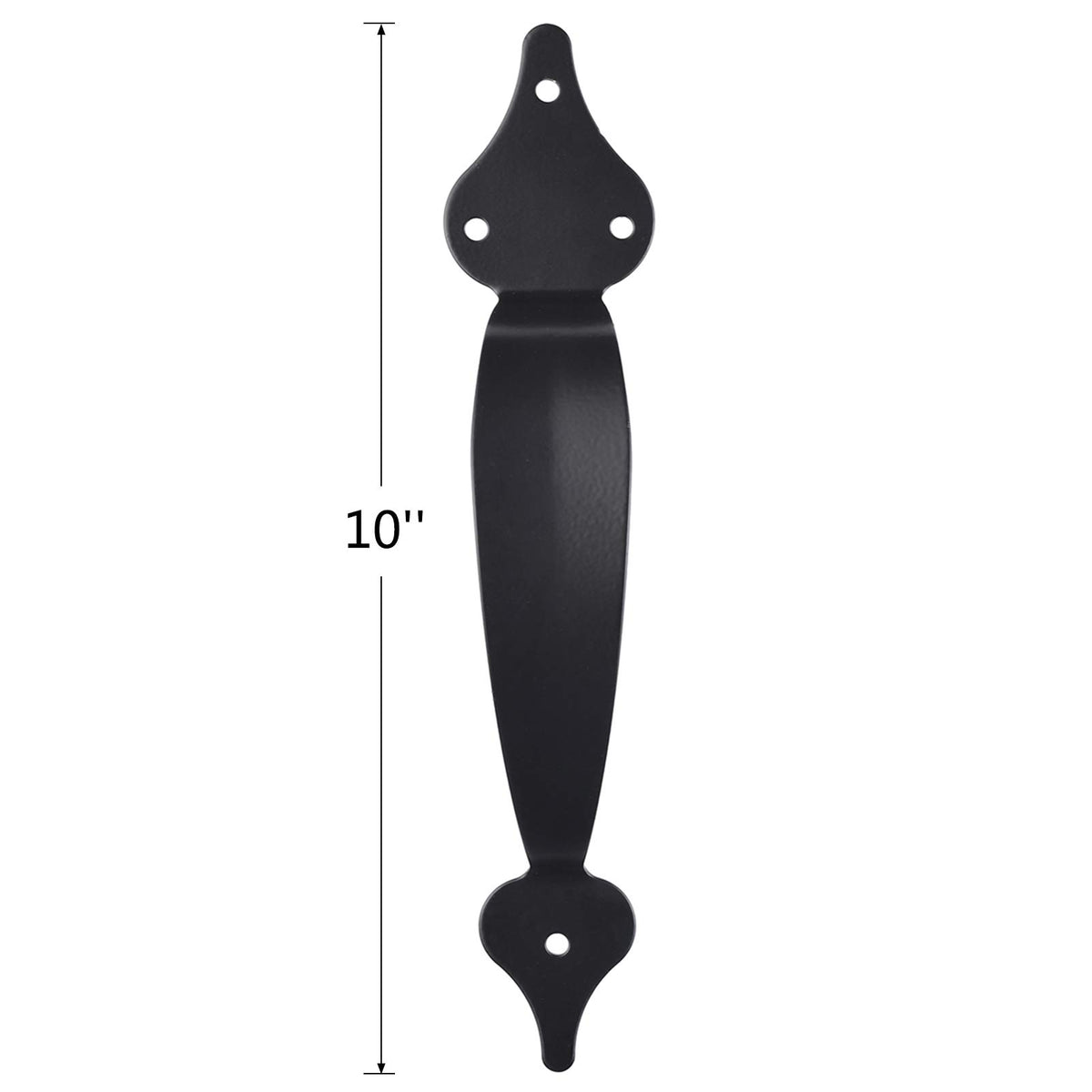 SANKINS black finish gate hardware resists rust for outdoor use.