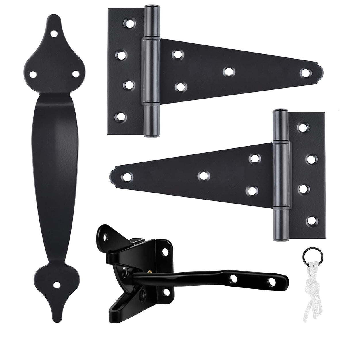 SANKINS gate latch with self-latching design for secure entry.