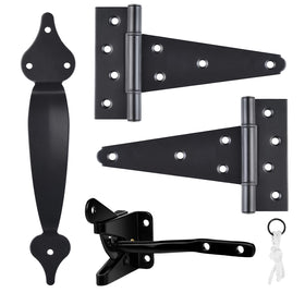 SANKINS gate latch with self-latching design for secure entry.