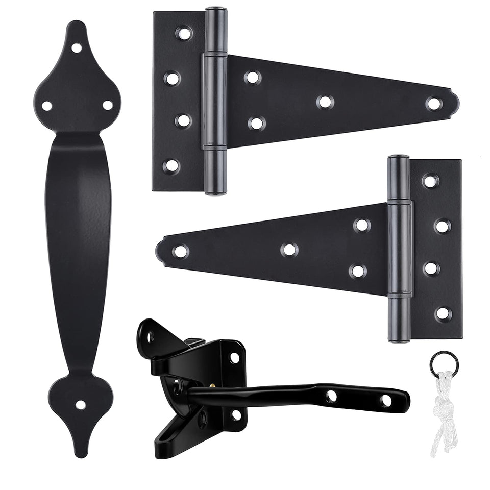 SANKINS gate latch with self-latching design for secure entry.