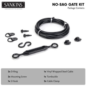 SANKINS gate turnbuckle for easy, adjustable sag correction on exterior fences.