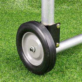 SANKINS 8in rubber gate wheel caster for smooth ground movement