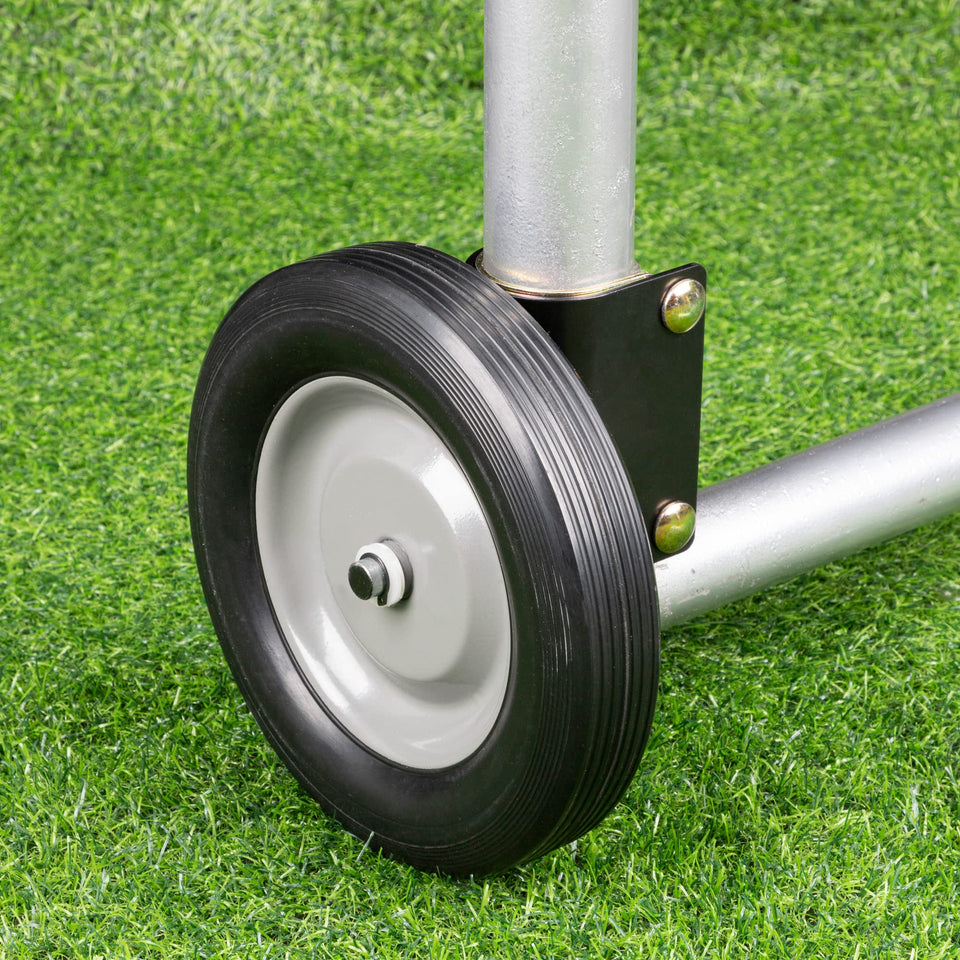 SANKINS 8in rubber gate wheel caster for smooth ground movement