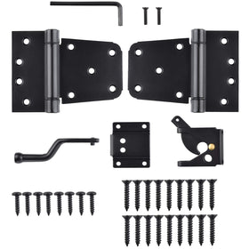 SANKINS 3.5-inch heavy-duty gate hinges provide robust support for outdoor gates.