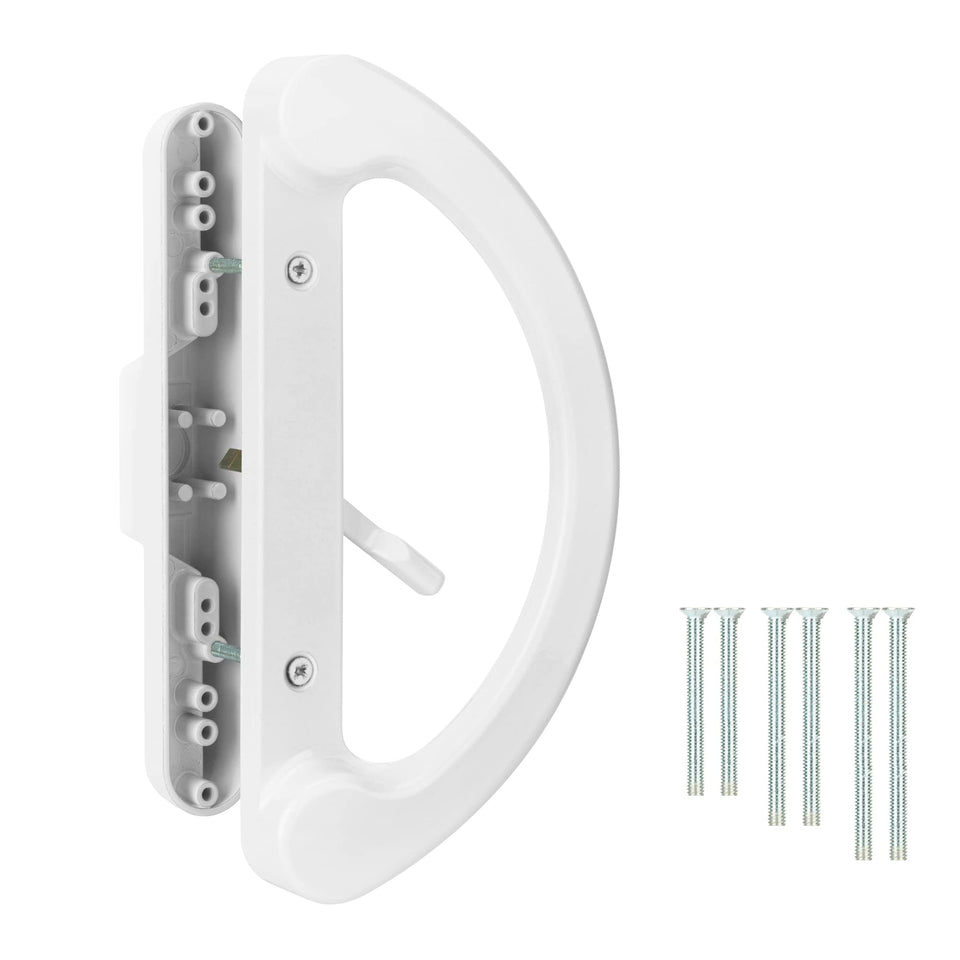 SANKINS inside handle — white diecast for smooth sliding door operation