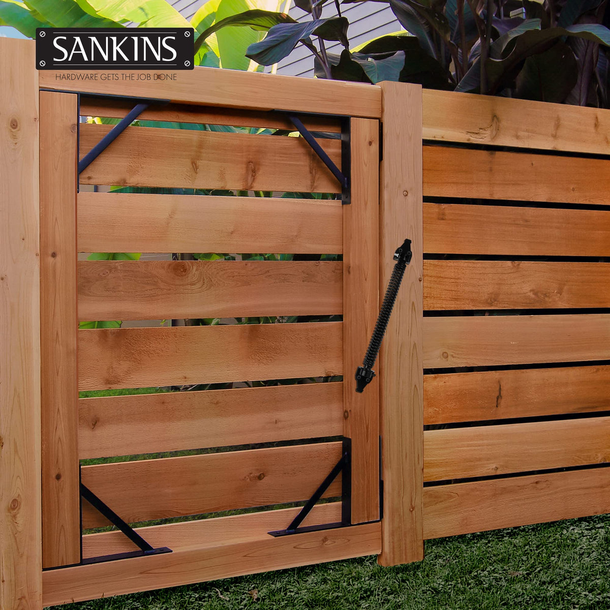 SANKINS installation kit with instructions simplifies mounting on posts.