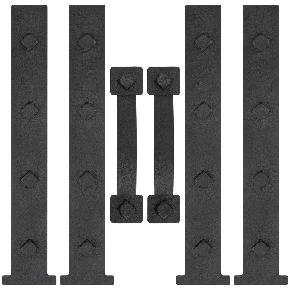 SANKINS magnetic decorative hinges on steel door add curb appeal