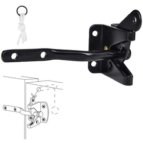 SANKINS Rustproof black finish enhances exterior or interior gate hardware.