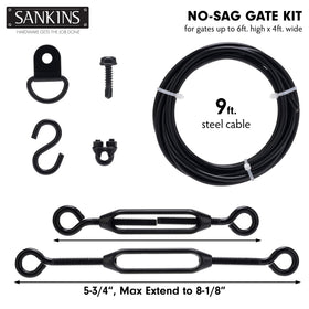SANKINS S-hook for secure cable connections and gate stabilization.