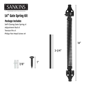 SANKINS self-closing gate closure enhances convenience and security in fences.