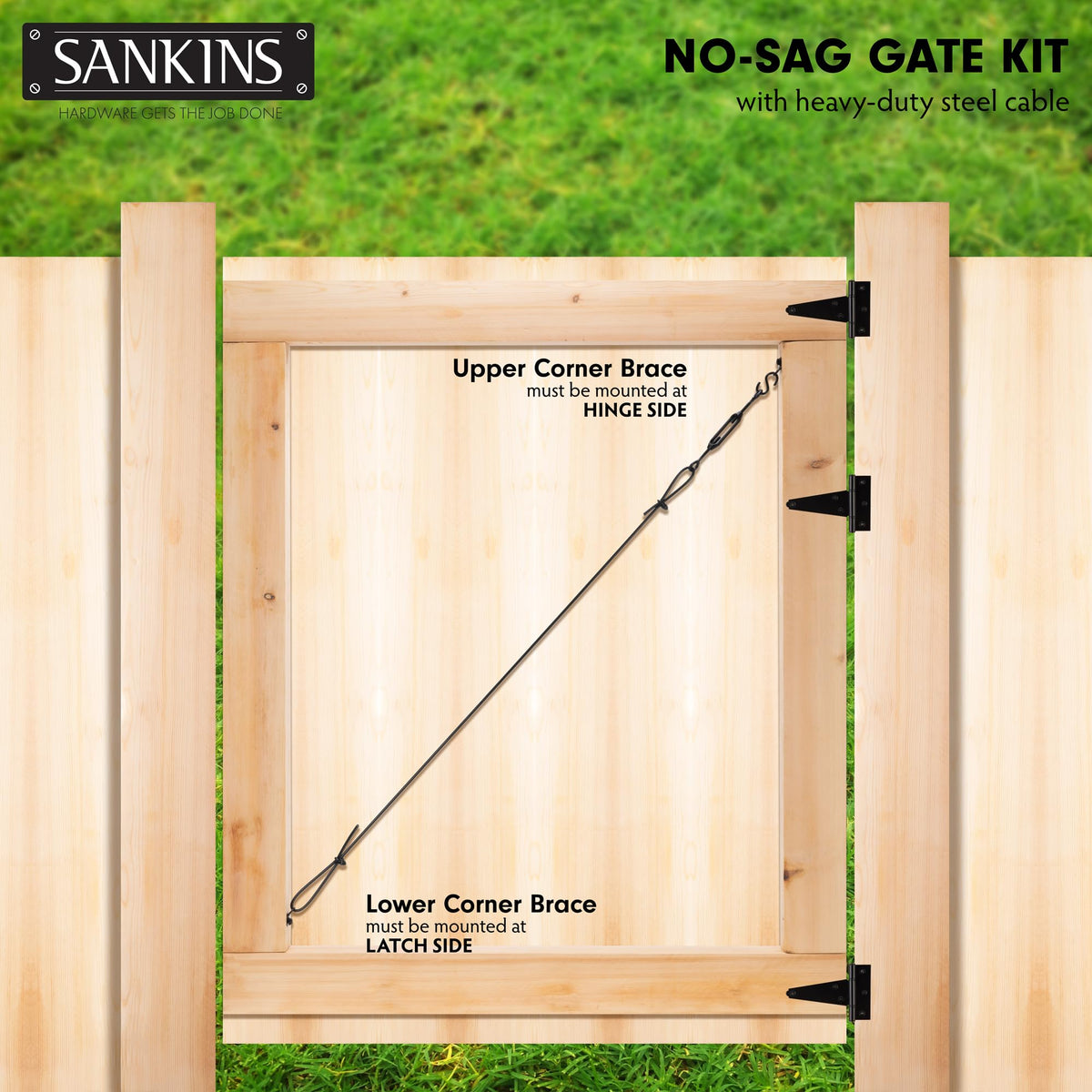 SANKINS self-drilling screws simplify installation with secure mounting.