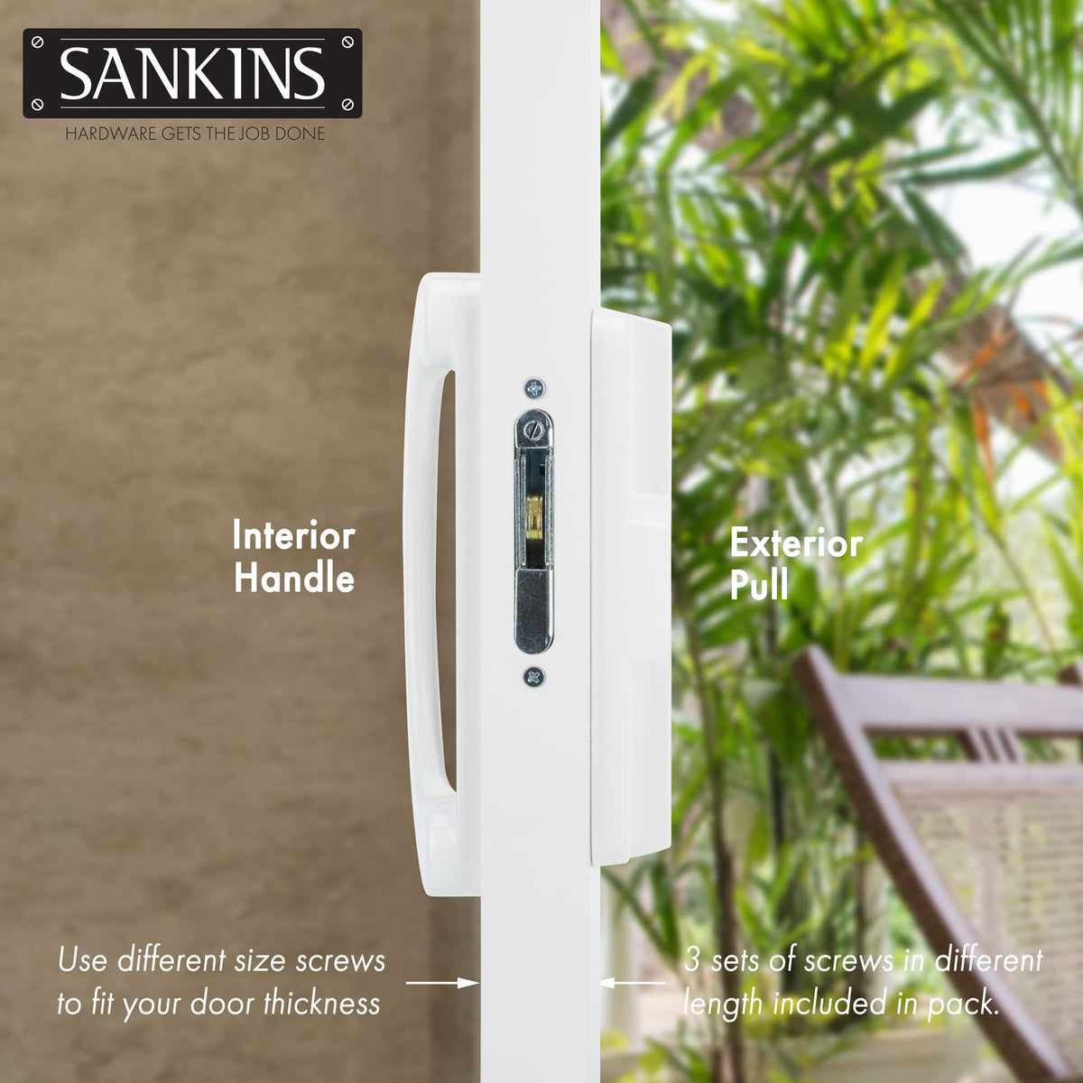 SANKINS interior thumb latch lever with secure grip
