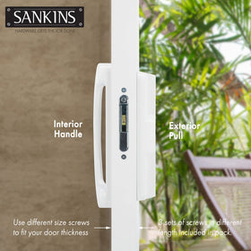SANKINS interior thumb latch lever with secure grip
