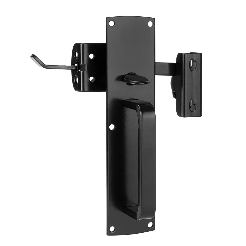 SANKINS thumb-latch-kit front view, durable gate hardware for wooden fences