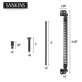 SANKINS vinyl fence installation guide illustrating easy setup.