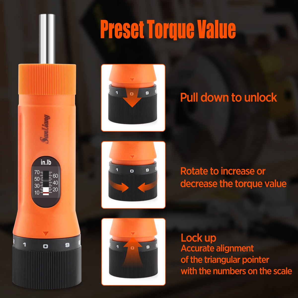 SanLiang bike repair and maintenance setup with the torque set for on the go