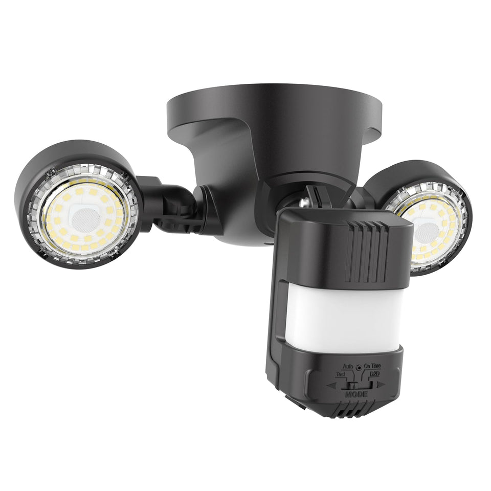 SANSI 25W outdoor security light at the front door provides bright dusk-to-dawn illumination and energy efficiency