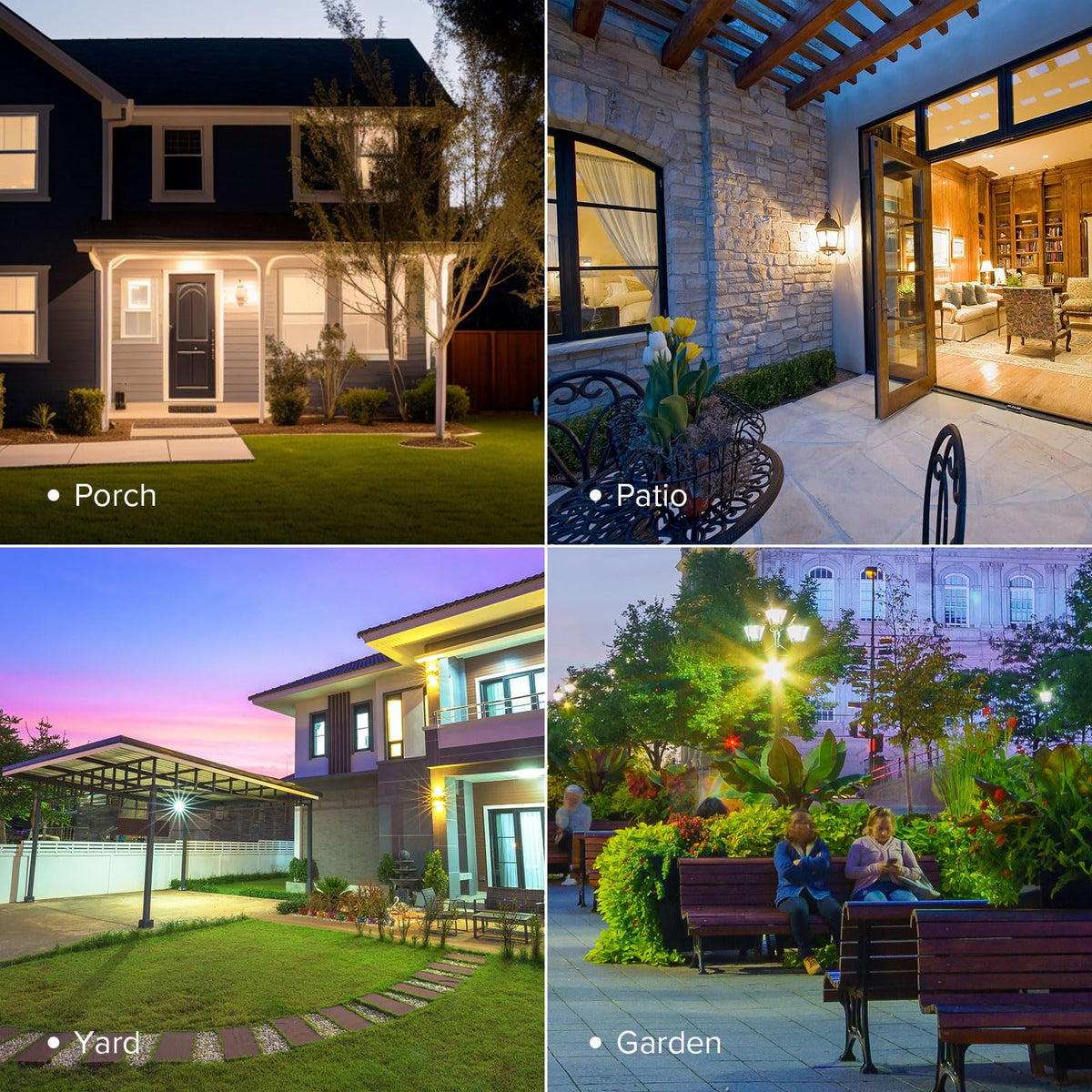 SANSI A19 dusk-to-dawn hallway light for seamless outdoor illumination.