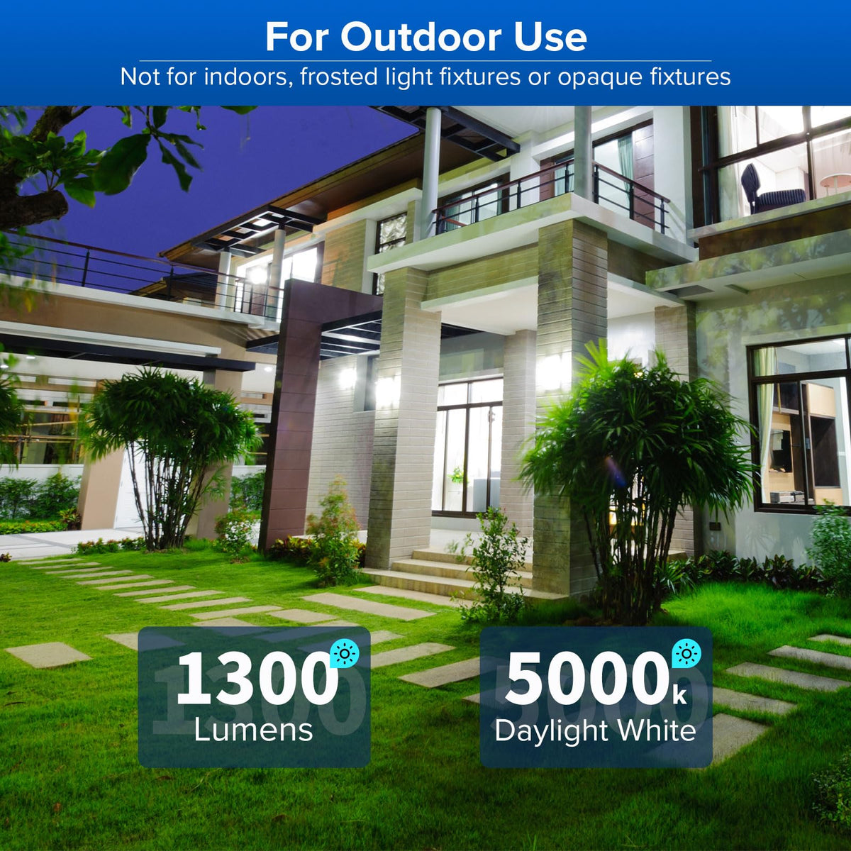 SANSI A19 dusk-to-dawn yard light delivering reliable evening visibility.