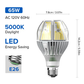 SANSI A21 270-degree wide beam angle illuminates room corners