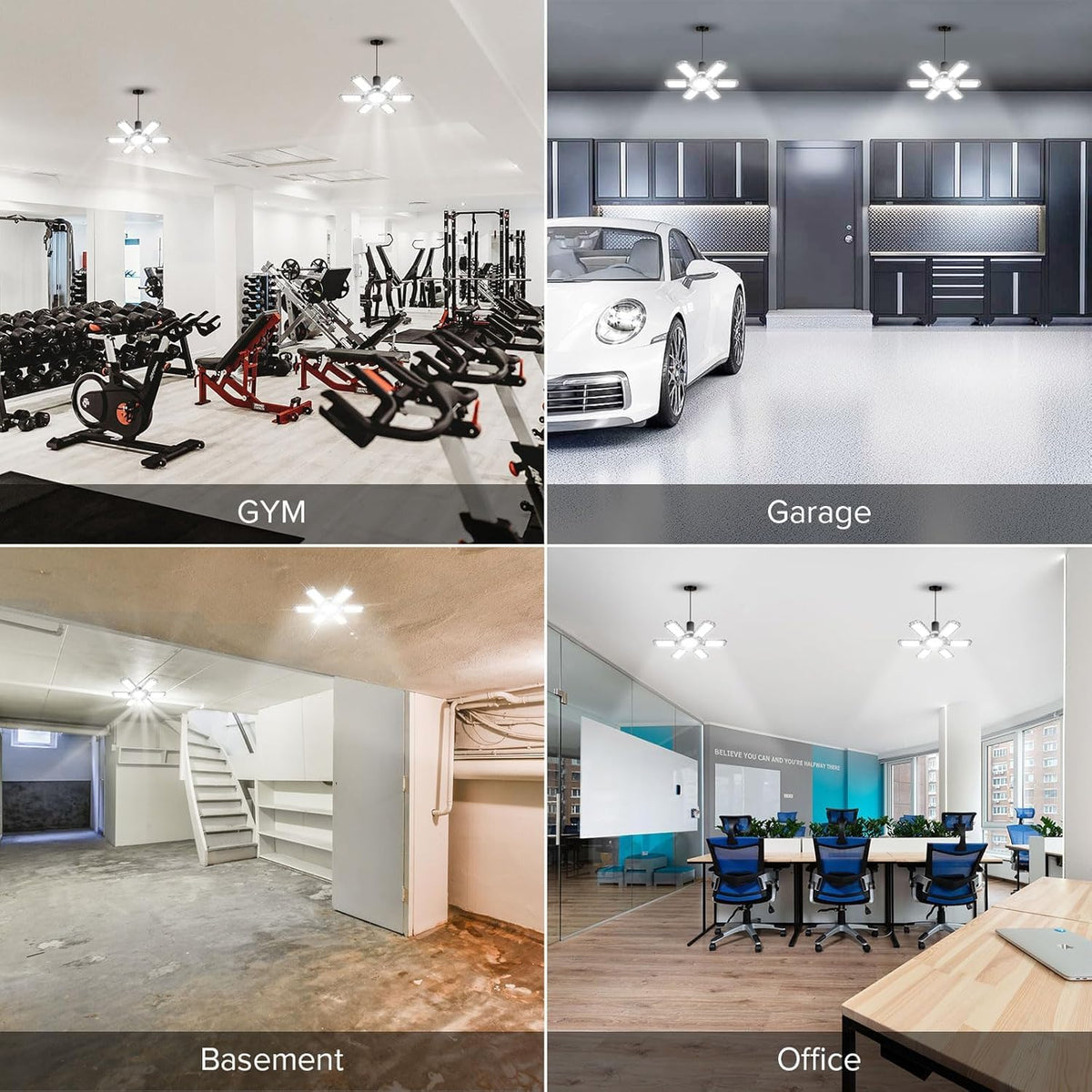 SANSI anti-corrosion materials keep lighting sturdy in damp spaces.