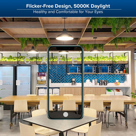 SANSI flicker-free lens system delivers stable, comfortable light.