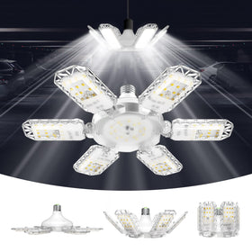SANSI garage light provides 6500lm daylight brightness for a well-lit garage.