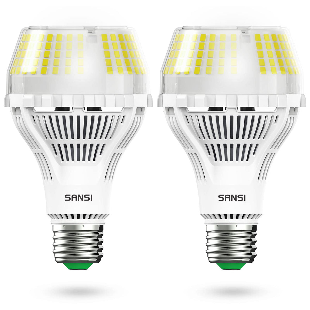 SANSI dimmable LED bulbs deliver bright, energy-efficient 250W-equivalent illumination for living spaces.