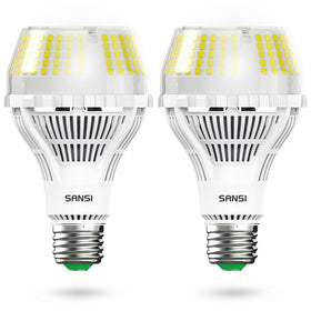 SANSI dimmable LED bulbs deliver bright, energy-efficient 250W-equivalent illumination for living spaces.