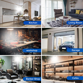 SANSI long-life LED bulb minimizes replacements and maintenance.