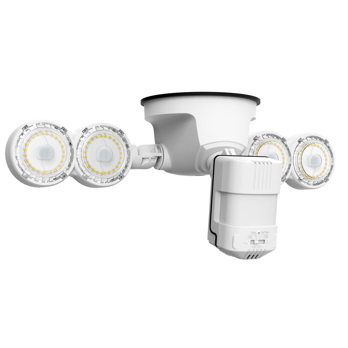 SANSI motion-sensor outdoor light mounted on wall for secure entry.