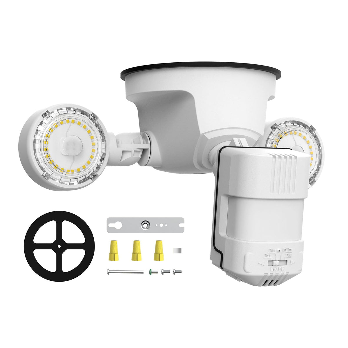 SANSI motion sensor outdoor lights front view, bright entryway illumination
